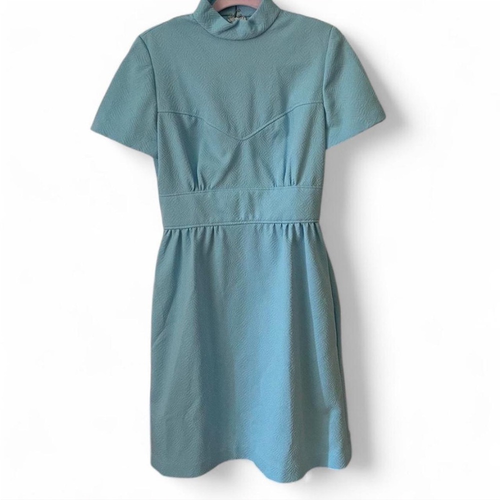 Baby Blue 50s Style Vintage Dress